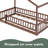 Wood Bed House Bed Frame With Fence-467892337-467892338
