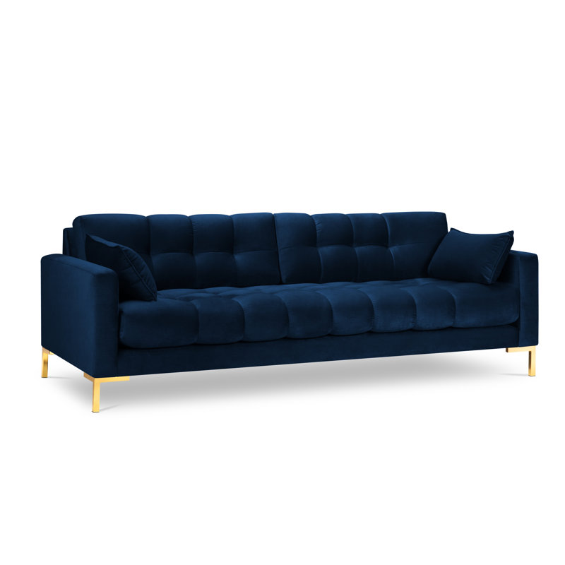 Adoraim 4 Seater Sofa, Gold, Blue