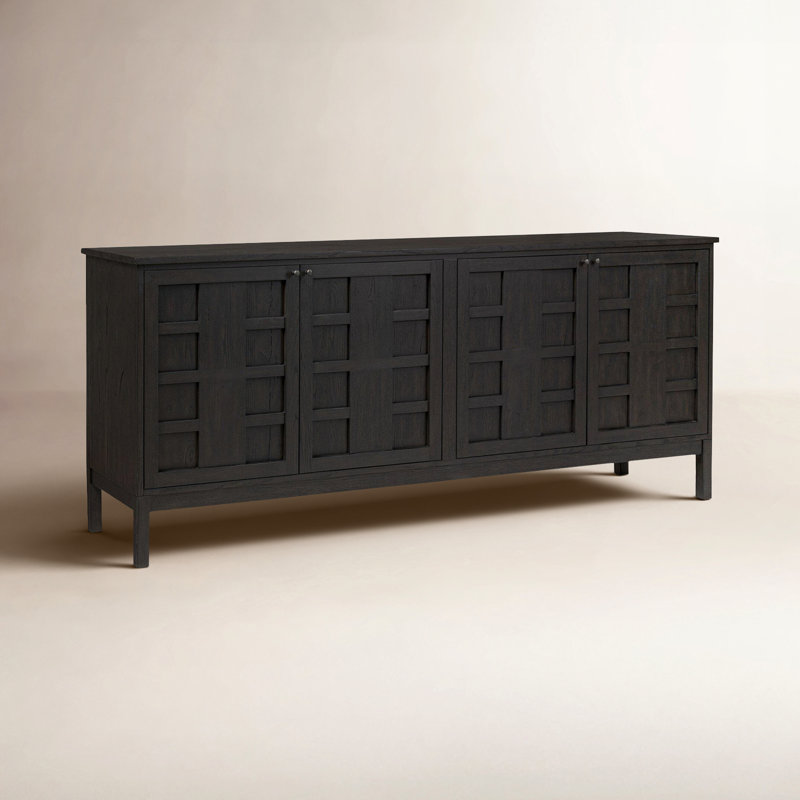 Alessio Sideboard-Smoked Black, Black