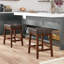 Boneta Kona 24" Tall Backless Counter Stool, Raisin