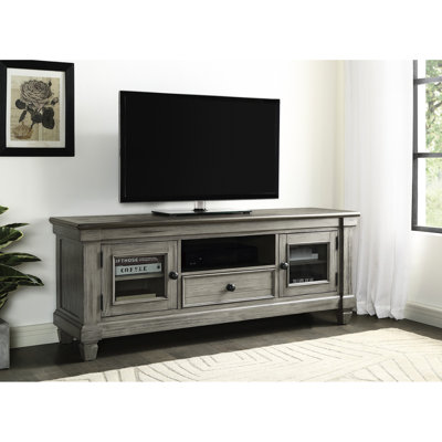 Meuble télé en bois avec tiroir et rangement, café gris antique. Meuble de salon pour tiroir de rangement pour console de 50 à 59 pouces, -