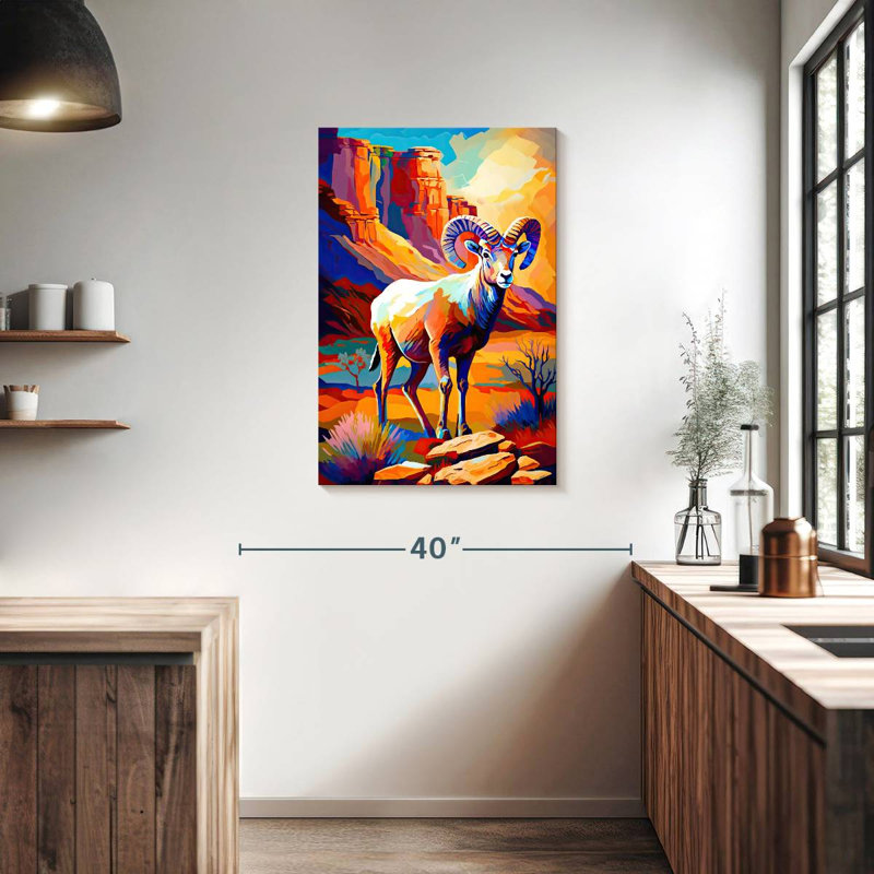 Brampt Bighorn Sheep II, 36" H x 24" W