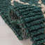 Tapis vert foncé en jute / coton tissé à la main Kedron-1649701463