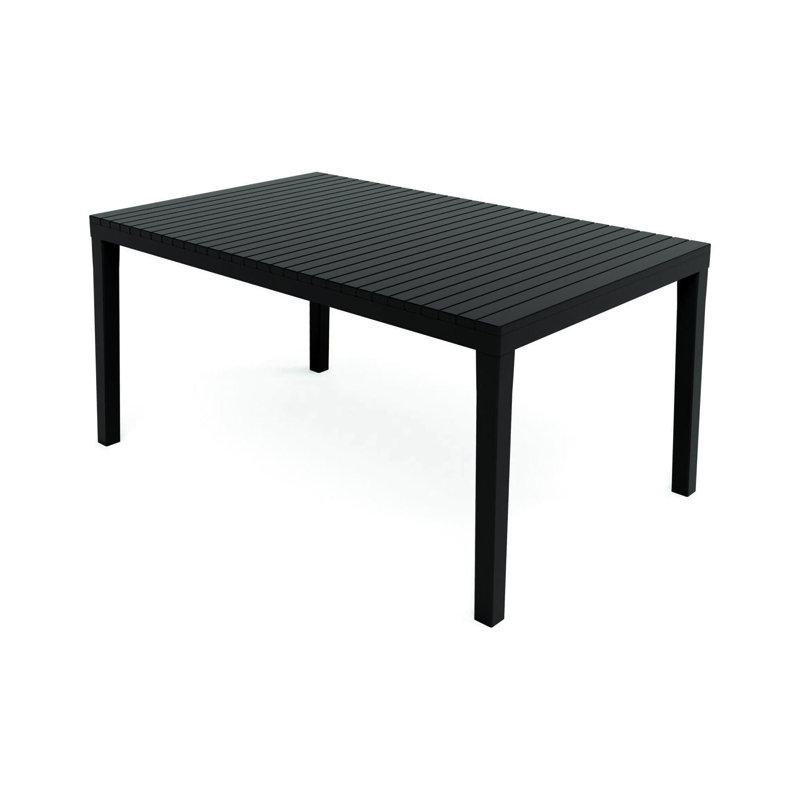 Foxborough Rectangular Outdoor Dining Table , 90cm W x 150cm D, Black