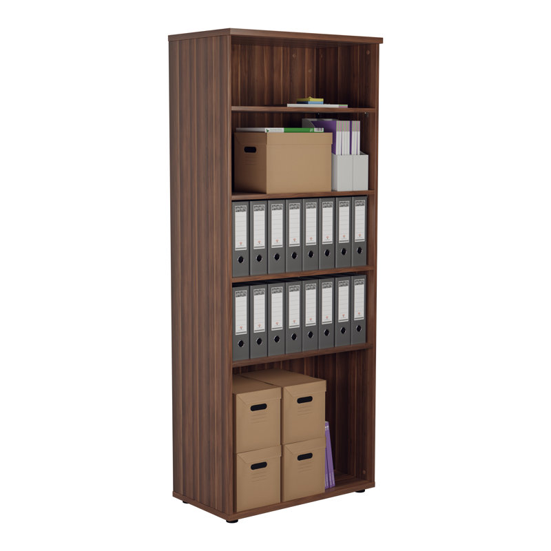 Buariki 80 cm W Standard Bookcase, 200cm. H x 80cm. W x 45cm. D, White