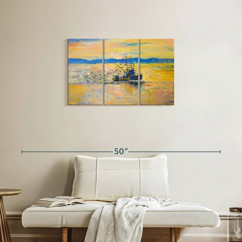 Mehar Shrimp Boat, 20" H x 33" W