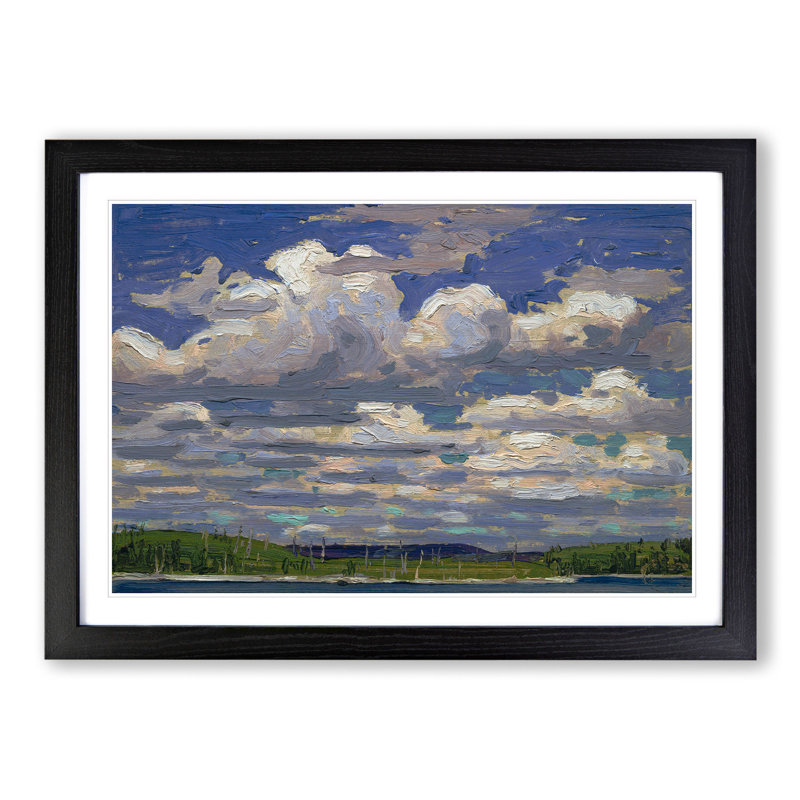 Summer Day by Tom Thomson - Picture Frame Painting, 48cm H x 65cm W x 2cm D, Black Framed