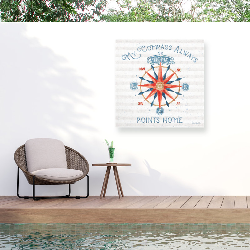 Toile d'extérieur Lisa Nautic Life VII, H 14 po x l 14 po x P 1,5 po