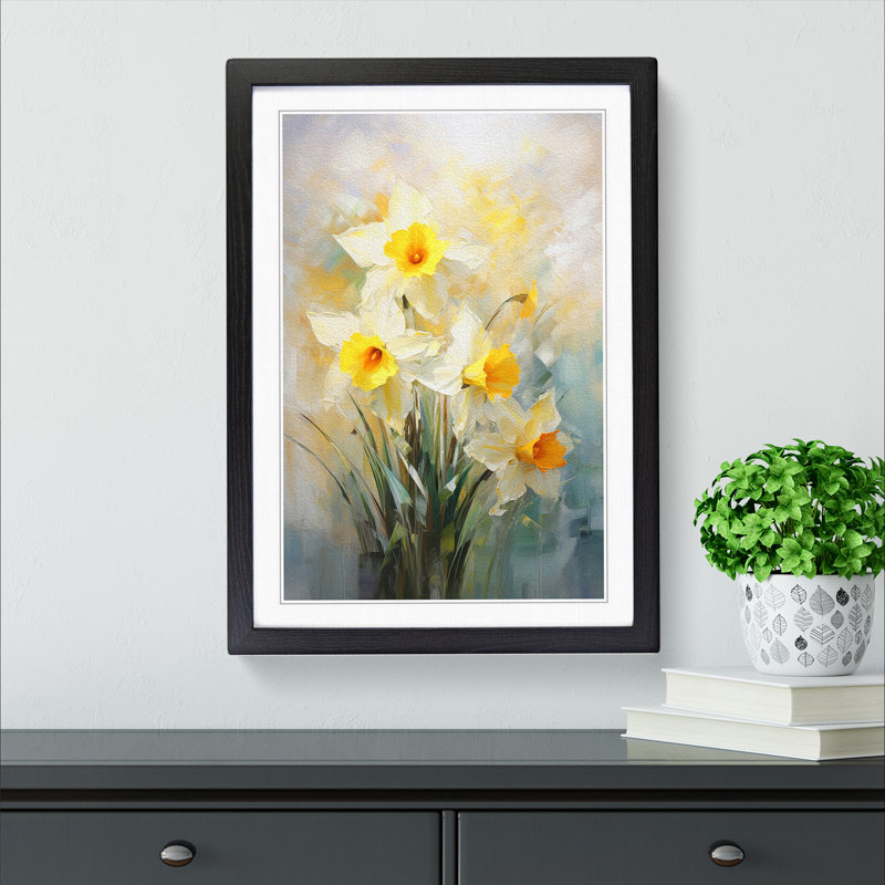 Single Picture Frame Print on Wood, Black Framed, 34cm H x 25cm W