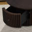 Table basse ronde avec tiroir-385672416