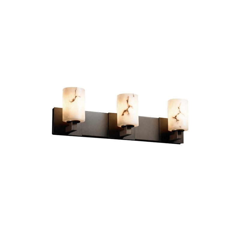 Éclairage pour meuble-lavabo 3 lumières Aleynah, Bronze foncé