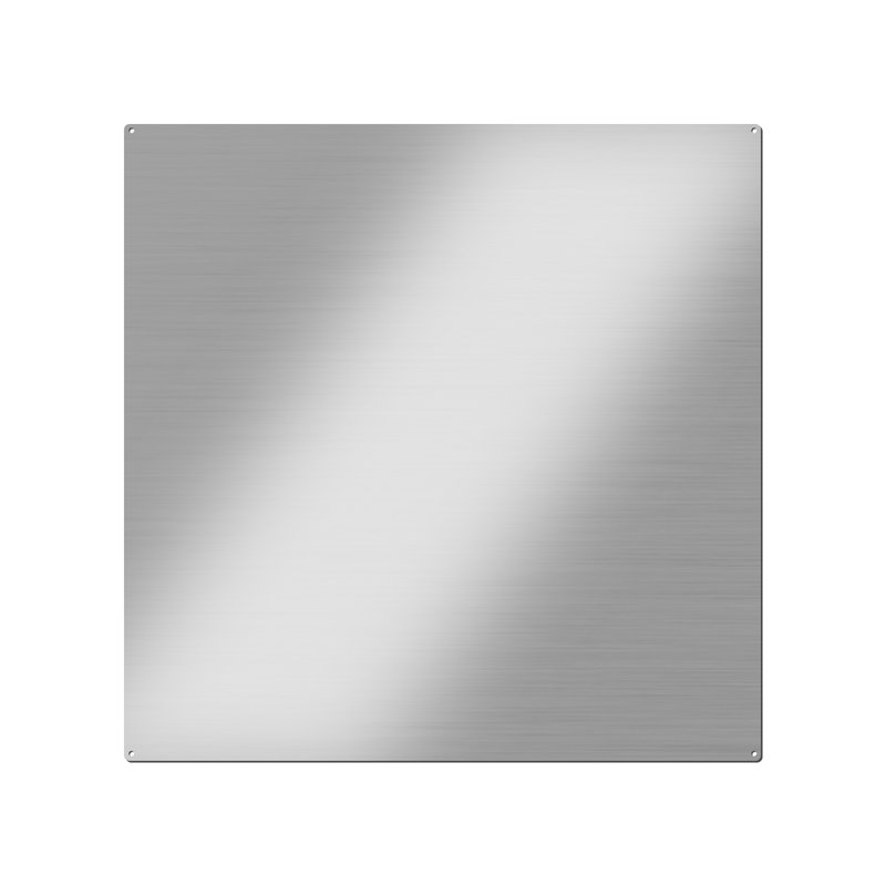 Dosseret en acier inoxydable 29,5 po x 29,5 po pour hotte et hotte de cuisine - Pare-éclaboussures ultra plat pour mur de cuisine, dosseret avec trous pré-percés