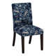 Clary Cotton Upholstered Parsons Chair in Beige/Brown