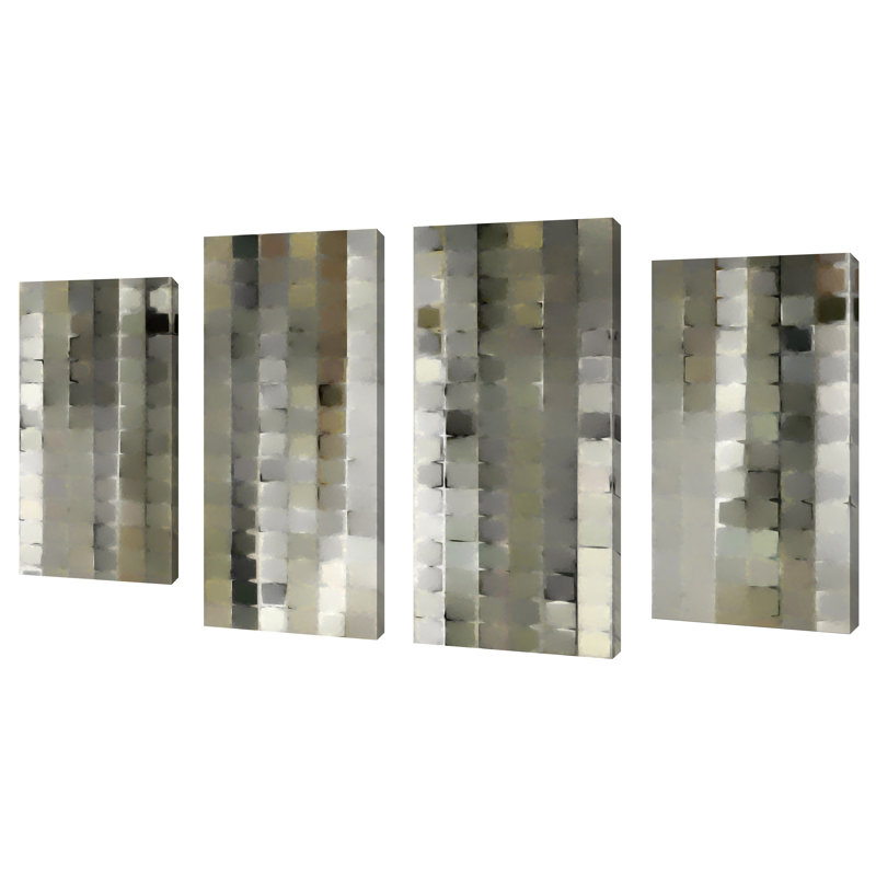 « i is disparu », ensemble de 4 reproductions d’art sur toiles tendues, H 30 po x l 56 po x P 1 po