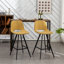 Ensemble de 2 tabourets à hauteur de comptoir en tissu 28,25 po-1838387628