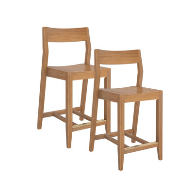 Modern Counter Height Chair (38in) - 2 Pack