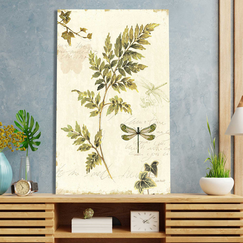 Ivies and Ferns III Crop - peinture, L 28 po x H 48 po, Toile tendue