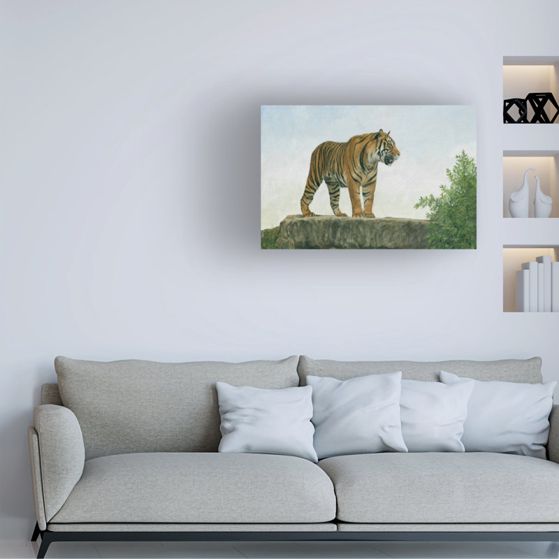 «David Stribble Tiger», art sur toile 11, H 30 po x l 47 po