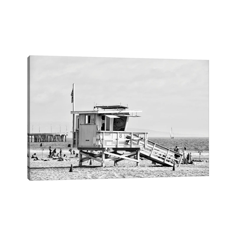 Lifeguard Tower 18 by Philippe Hugonnard - Wrapped Canvas Print, 101.6 cm H x 66.04 cm W x 1.91 cm D