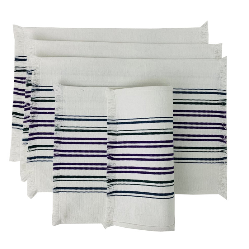 Ensemble de napperons en coton 4 pièces Kendy