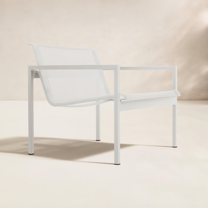 Skiff Outdoor Lounge Chair, White