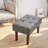 Nuha Linen Upholstered Ottoman Footrest -1111075512