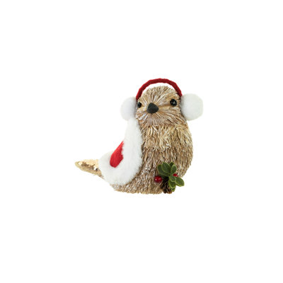 Oiseau de Noël clair perché