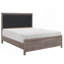 Mobilier de chambre à coucher tête de lit tapissier en similicuir 1 pièce-1793312164