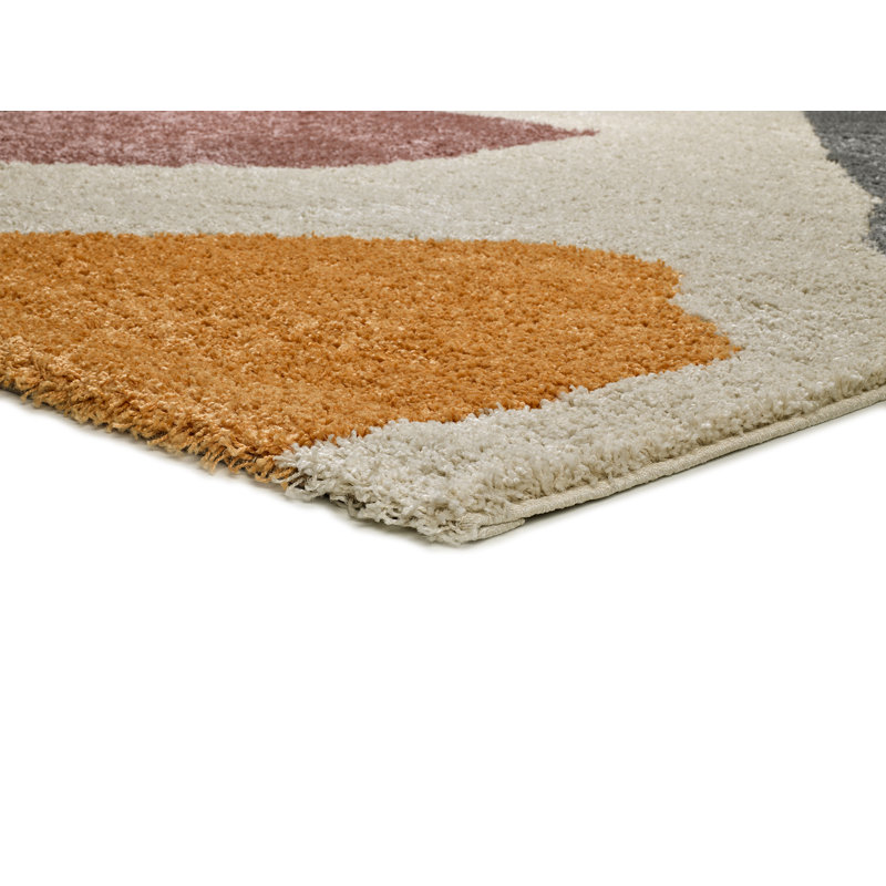 Beibut Geometric Shag Area Rug, Rectangle 133 x 190cm