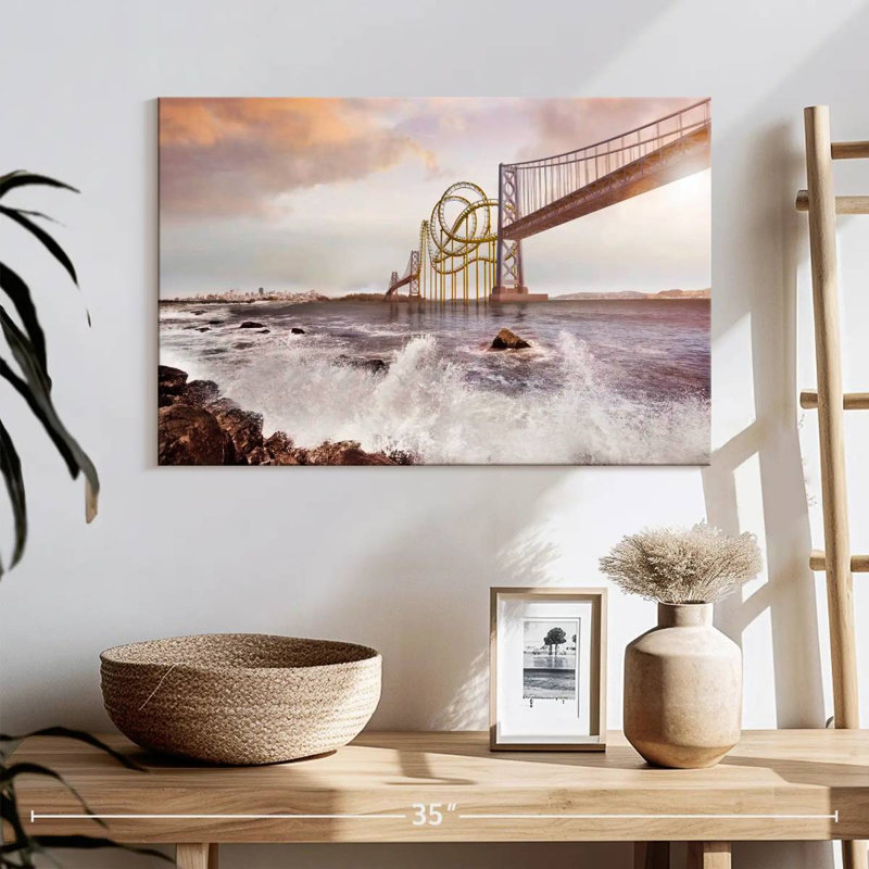 Roller Coaster Bridge, 16" H x 24" W