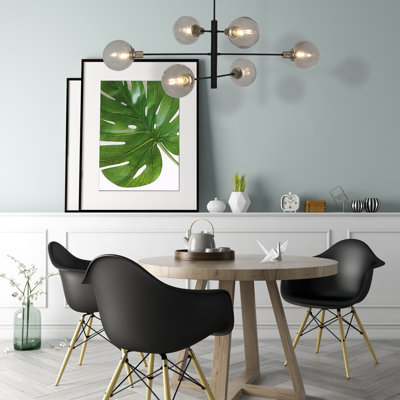 Ernesto 6 - Light Black Unique/Statement Pendant