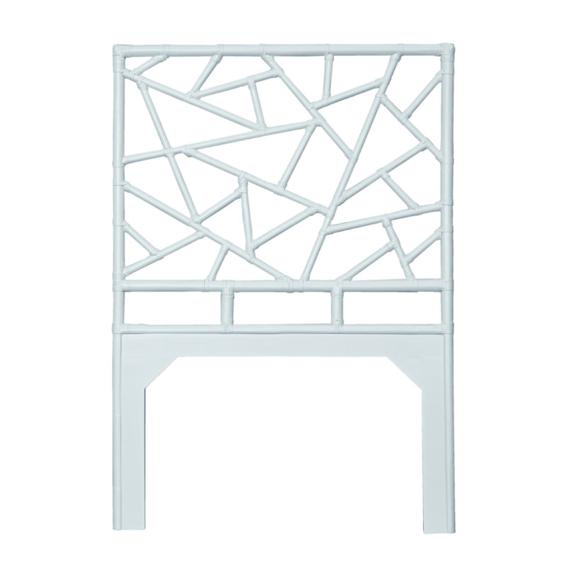 Tiffany Collection Open-Frame Headboard, Twin, Light Blue