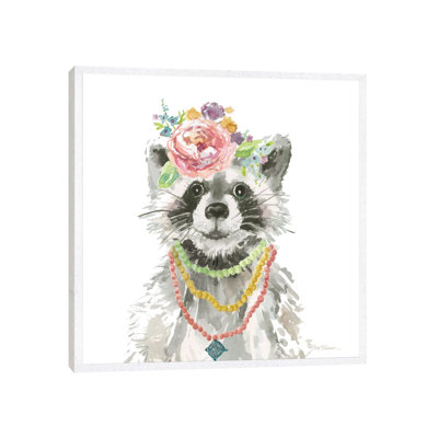 Glamour Girls: Raccoon by Carol Robinson - Print on Canvas