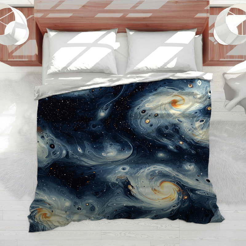 Galaxies Bedding Space Comforter Modern, Twin Comforter