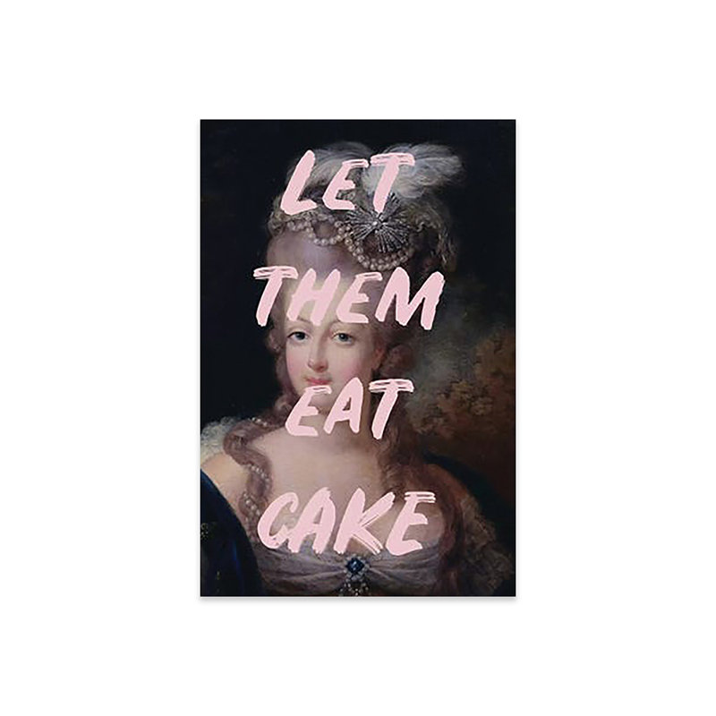 «Let Them Eat Cake Graffiti», impression sans cadre, H 24 po x l 16 po x P 0,25 po
