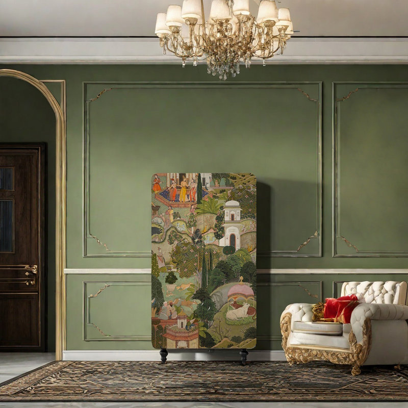Armoire à portes ouvertes de style rétro