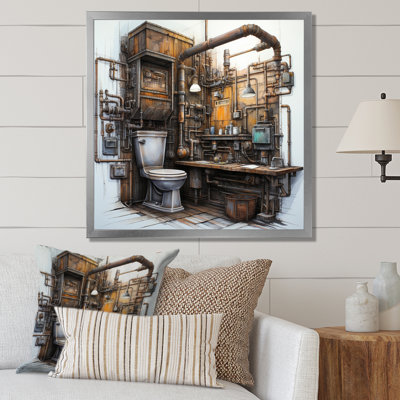 " Toilet Industrial Chic Mixed I "