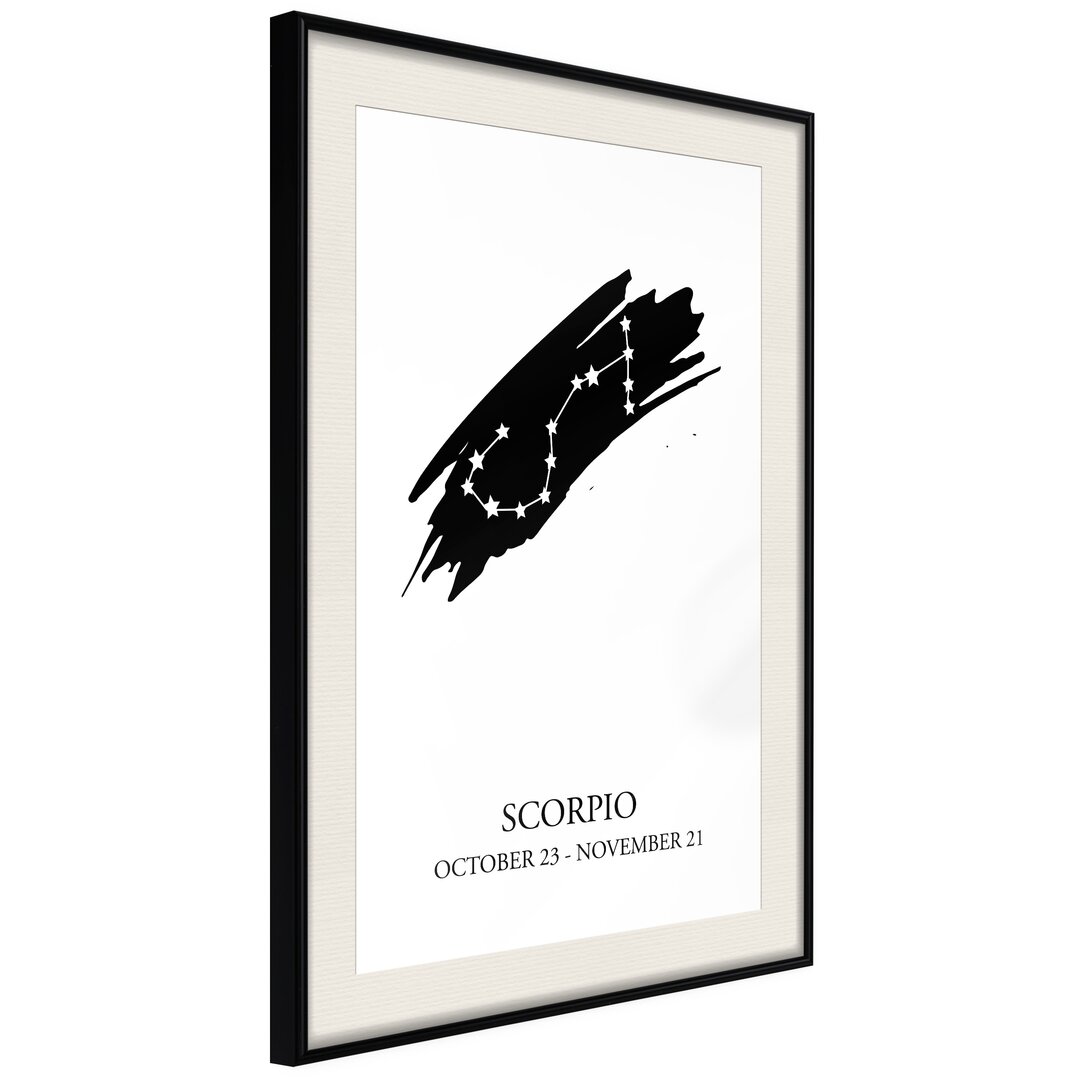 Gerahmtes Poster Scorpio I