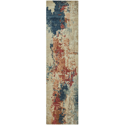 Solaris Ember Cascade Hand-Knotted Wool Area Rug