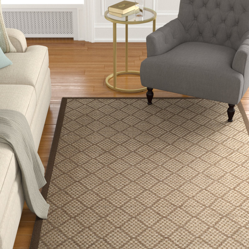 Tapis naturel à motif géométrique Aerionna, Rectangle 6 pi x 9 pi