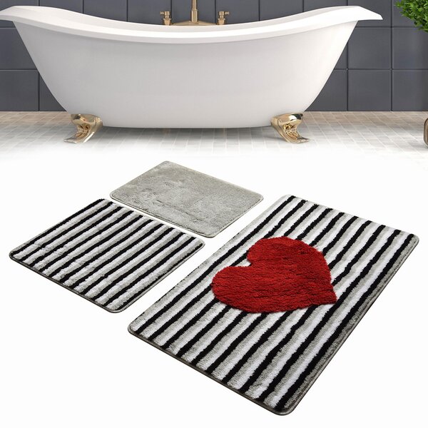 Bless international Bath Rug with Non-Slip Backing