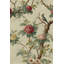 Papier peint floral, oiseau rétro