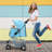 Foldable Pet Stroller, 3 Wheels Folding Carrier Jogger Stroller for Dogs Cats with Canopy and Basket-111302525