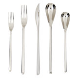 Dragonfly 5 Piece Stainless Steel Flatware Set, Service for 1