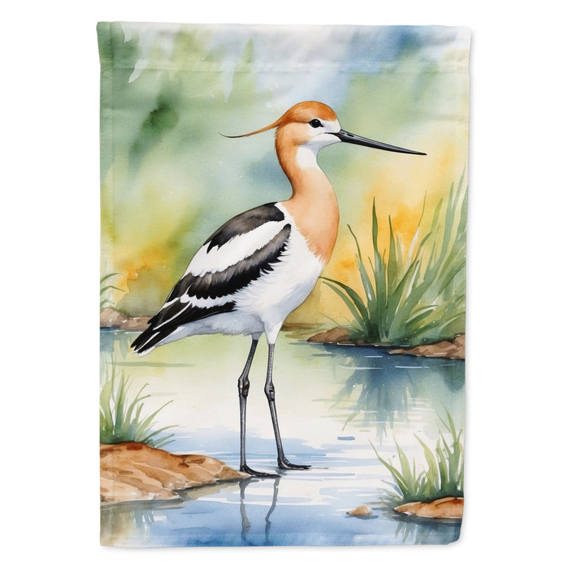 Drapeau de jardin Surfbird Bird, Avocette d'Amérique