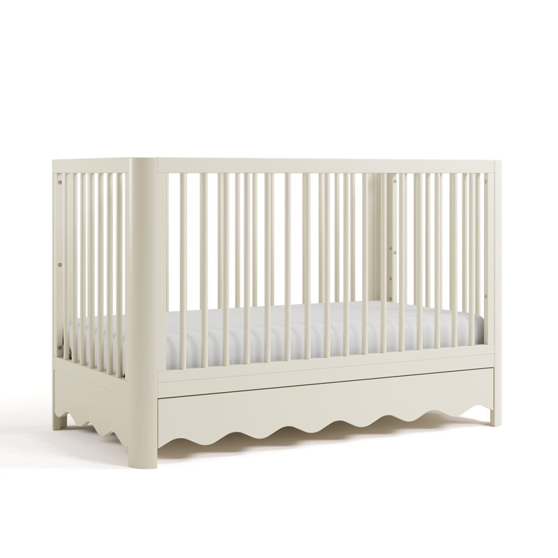 Storkcraft Casablanca Deluxe 5-In-1 Convertible Crib, Frosted Oat