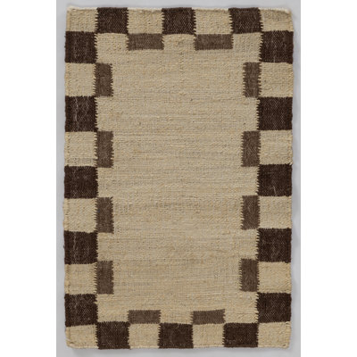 Heidi Flatweave Jute Checkered Scandinavian Rug