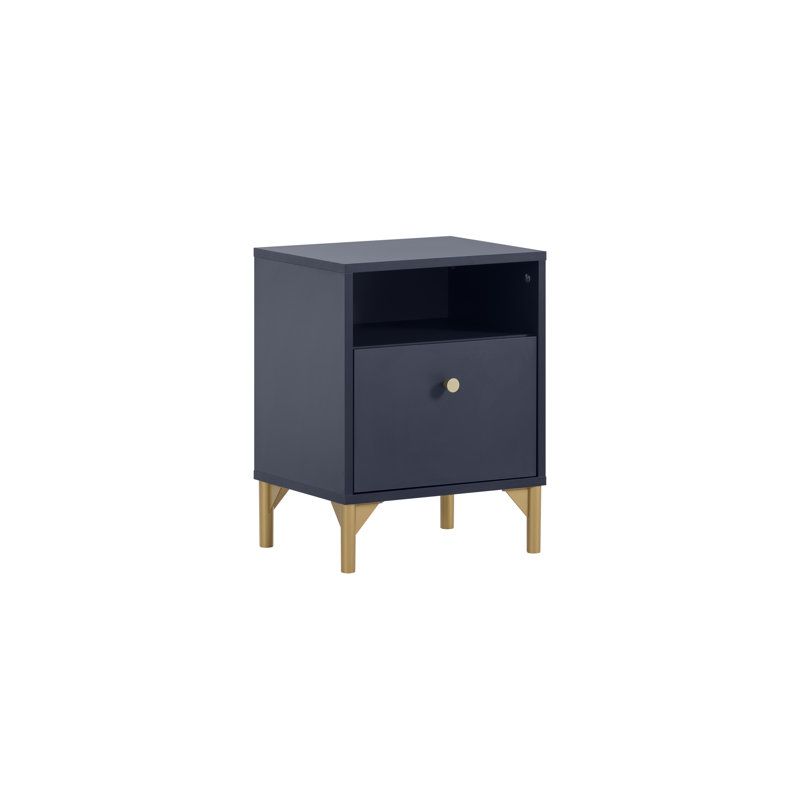 Marlan 40.3cm W Manufactured Wood Bedside Table