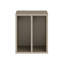 Modern minimalistic inset unit for cupboard, 2 compartments, organising unit, engineered wood, 30 cm W x 36.9 cm H x 34.8 cm D-124889435