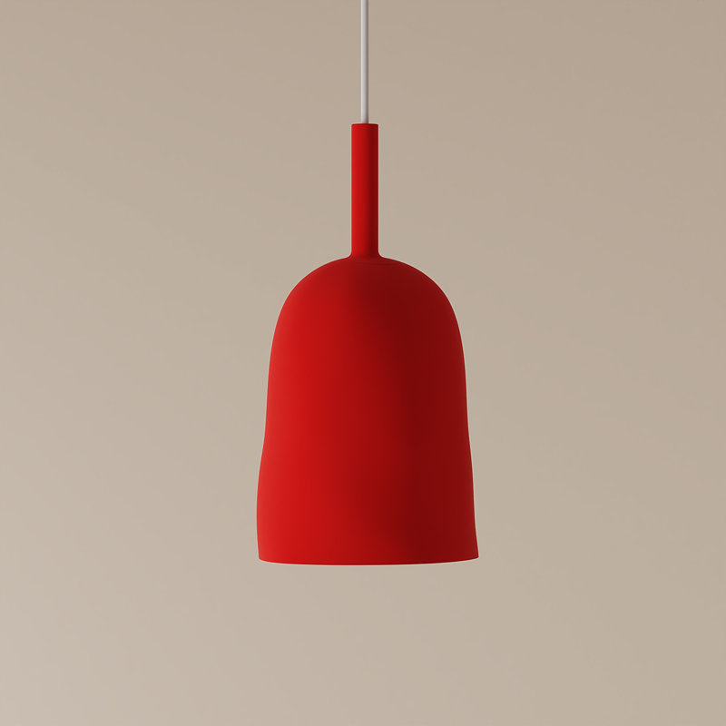 Vessel Pendant Light, 21" H x 14.5" W x 9" D, White, Poppy